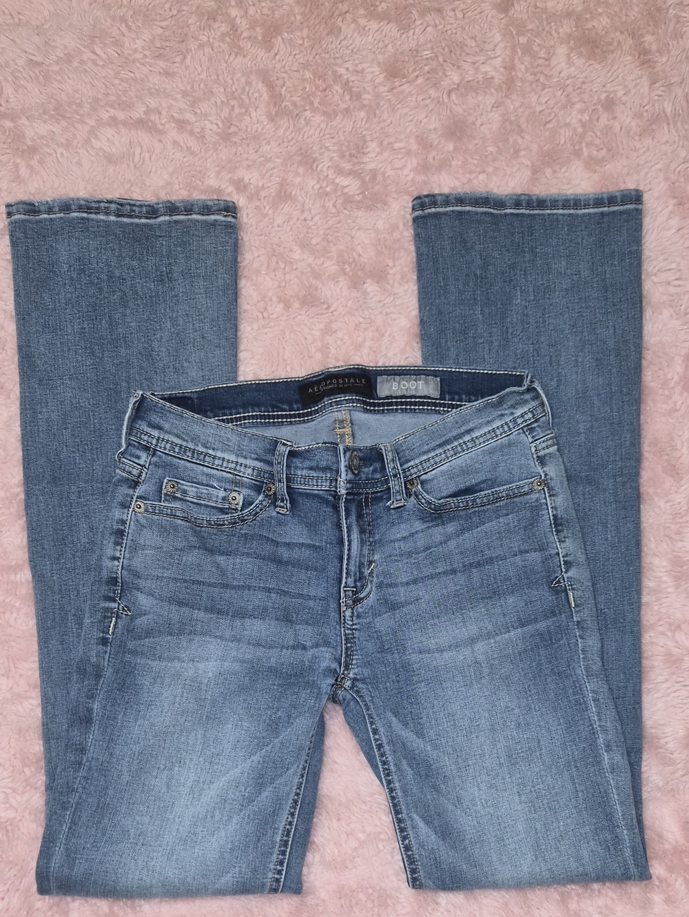 Aeropostale Women's Medium Light Blue Bootcut Jeans